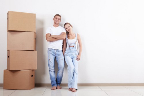 Removal team planning a house move in Bullscross