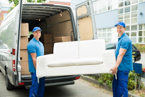 Removal team planning a house move in Bullscross