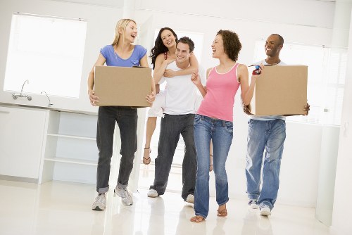 Moving van ready for a local home move in Bullscross
