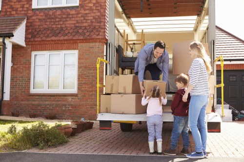 House movers preparing a local Bullscross home move