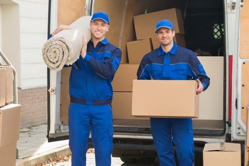 Moving van supporting a residential home move in Bullscross
