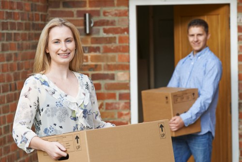 Professional team handling a property relocation in Bullscross