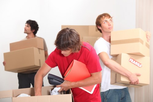 Customer raising a service complaint during a move