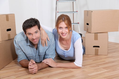 Local moving crew loading furniture for a Bullscross relocation