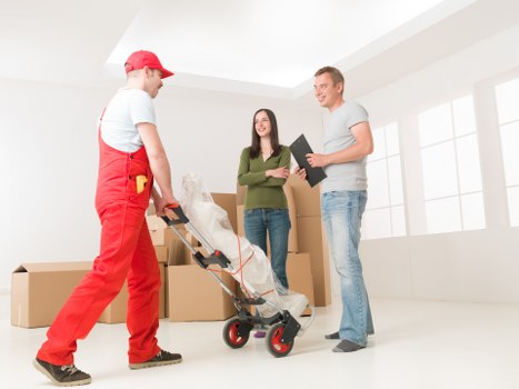 Commercial moving van service for office and business relocation in Bullscross