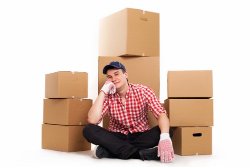 Professional removals service handling access challenges in Bullscross
